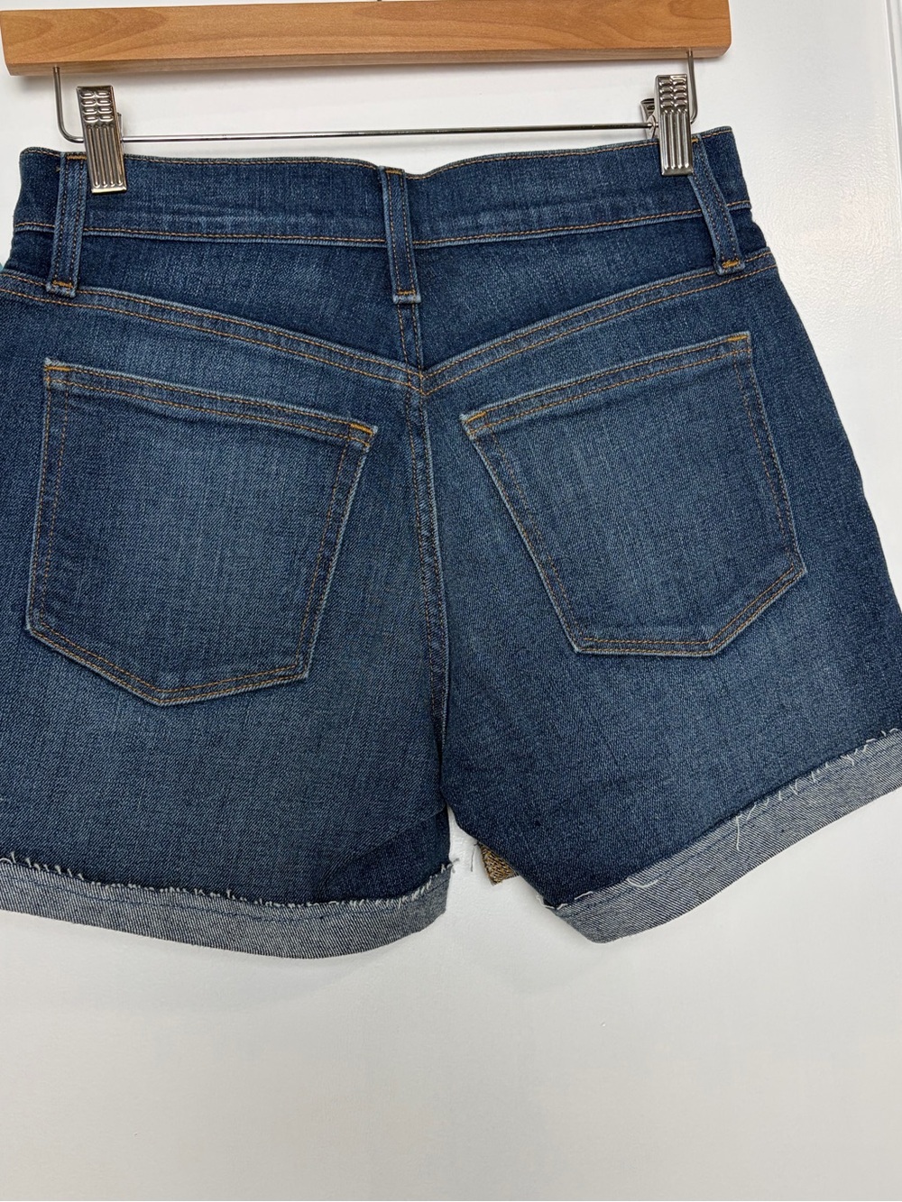 J Crew Classic Denim Jean Short in Dark Pacific Blue Wash - Picture 7 of 16